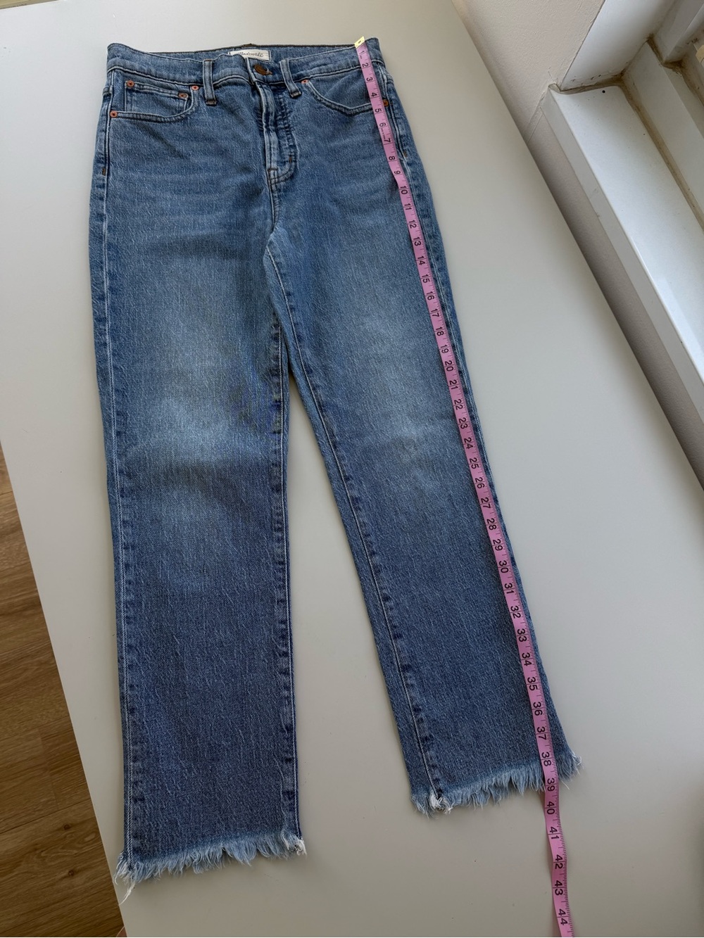 Madewell Perfect Vintage Crop Jeans Blue Wash 27 - Picture 9 of 13